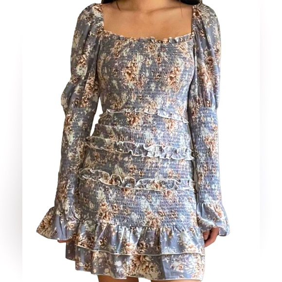 Boho garden mini dress excellent condition never worn - Picture 1 of 3